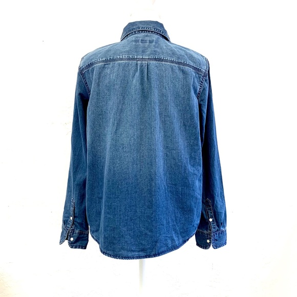 Banana Republic Tops Banana Republic Denim Quinn Boy Fit Shirt S Poshmark